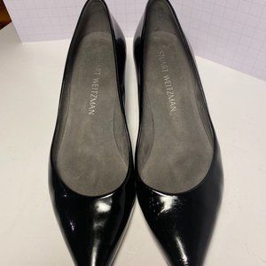 Stuart Weitzman Low Heel D'Orsay Pointed Toe Pumps